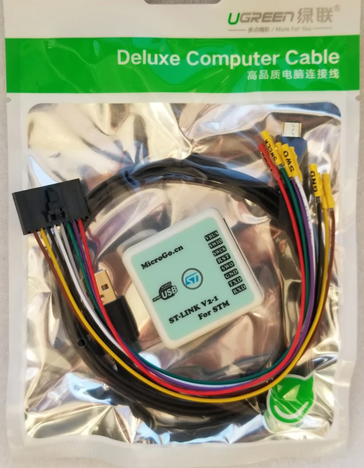 

Эмулятор STLINK V2-1 ручной Разработчик STM32, интерфейс Type C