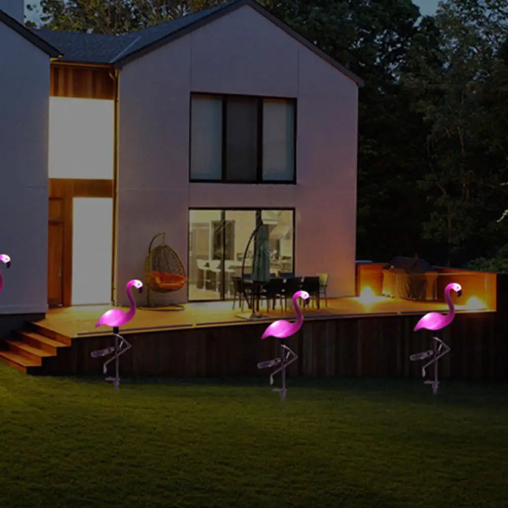 

Led Solar Garden Light Simulated Flamingo Lawn Lamp Waterproof Solar Led Lights Outdoor Garden Decoration Lighting