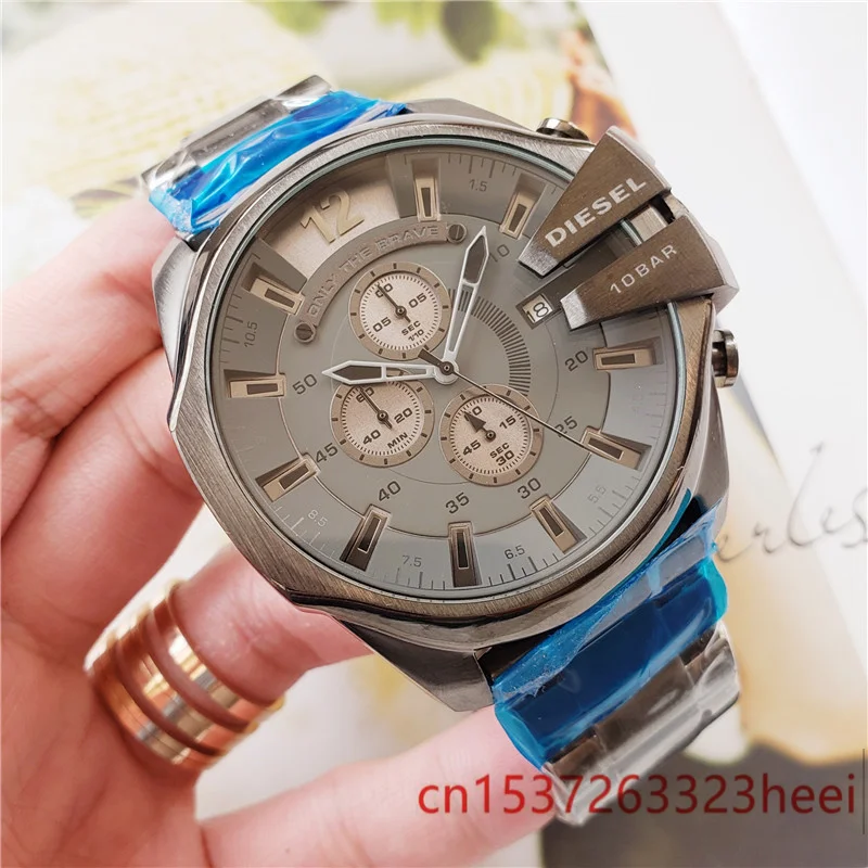 

Diesel watch men's skeleton automatic mechanical AAA watch gold skeleton retro men's women watch quartz watch