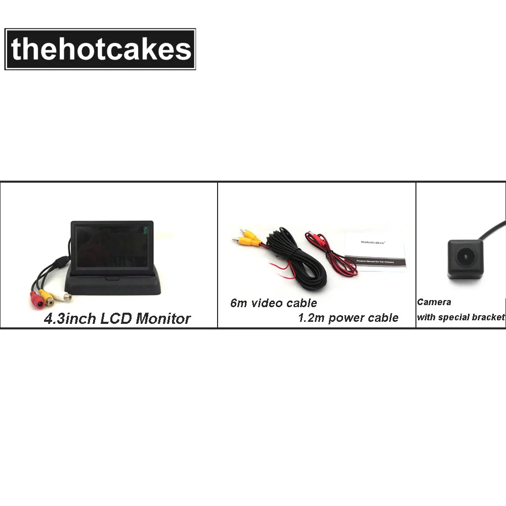 4.3inch Monitor Set2 Камера заднего вида для Chevrolet Монтана/Торнадо/Корса Утилита/утилита пикап 2003~ CCD камера ночного видения номерного знака - Название цвета: 4.3inch Monitor Set2