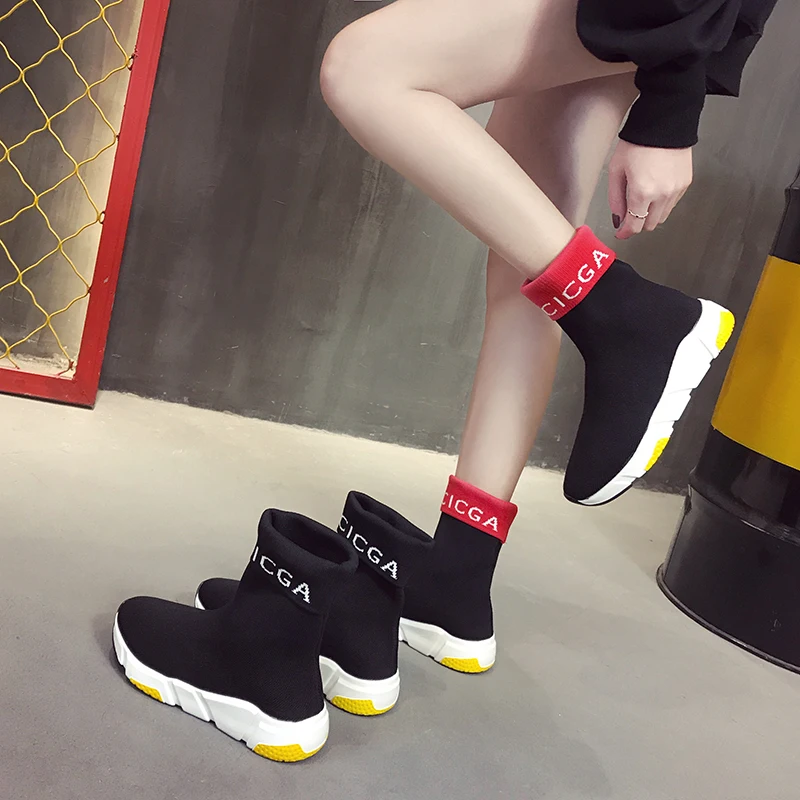 

INS носки женские весенние 2021 рукава flanging Спорт и отдых Стрейчевые высокие ботинки и носки сапоги