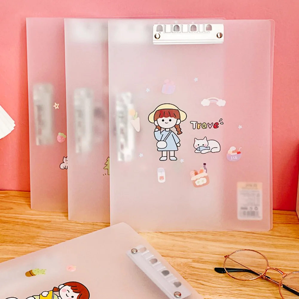 

A4 двойной органайзер для файлов, папок прозрачный Пластик папка для студентов с двойной твердая папка канцелярские принадлежности