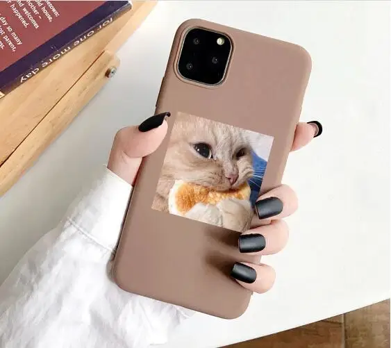 

Matte Phone Case For iPhone 12 6S 7 7Plus 8 8Plus X XS Max XR SE 2020 Cute Cat Sleep Soft TPU Cover Coque For iPhone 11 Pro Case