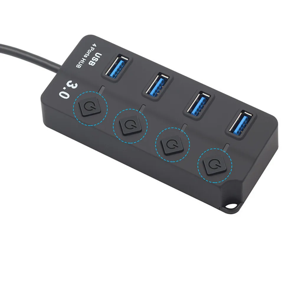 Usb хаб 3 0 высокоскоростной 4 / 7 портов USB разветвитель концентратора ВКЛ/ВЫКЛ для