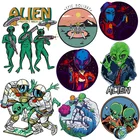 Нашивка Alien с НЛО переводки с помощью утюга для одежды космические термопереводные нашивки для переноса одежды с утюгом