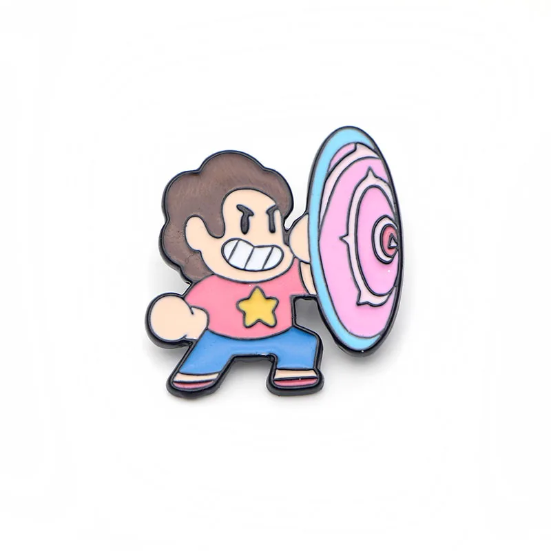 Стивен Вселенная цинковый сплав Эмаль шпильки трендовая медаль insignia para рубашка