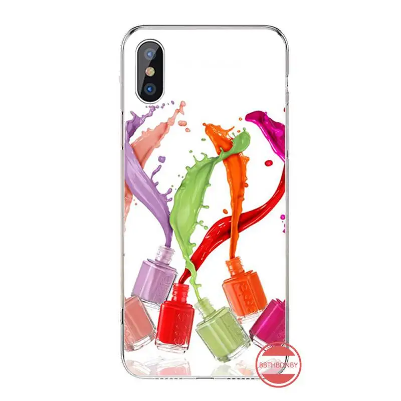 

Multicolored Nail Polish Bottle art pattern high quality Phone Case For iphone 12 5 5s 5c se 6 6s 7 8 plus x xs xr 11 pro max