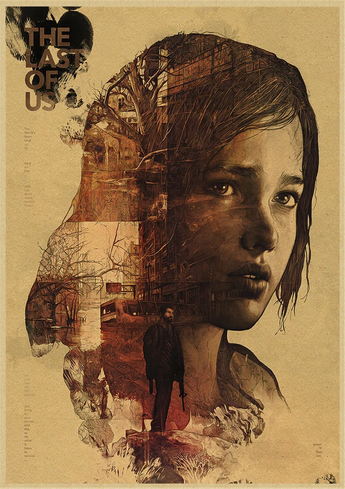 Плакат The Last Of Us постер для ТВ-игр HD-постер украшения картины | Дом и сад