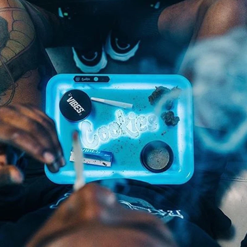 

28cm Nightclub Multi Functional Rechargeable Manual Voice Control Left Button Upgrade LED Light Continuous Light Rolling Tray