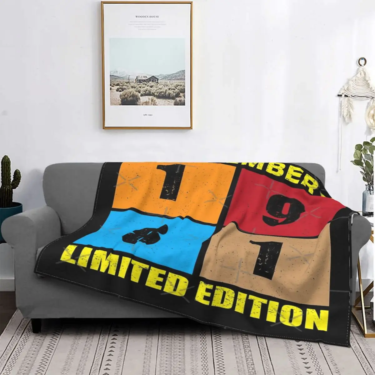 

Manta de regalo de cumpleaños del 40 de enero, colcha de cama, alfombra a cuadros, manta de Anime, toalla de playa de lujo