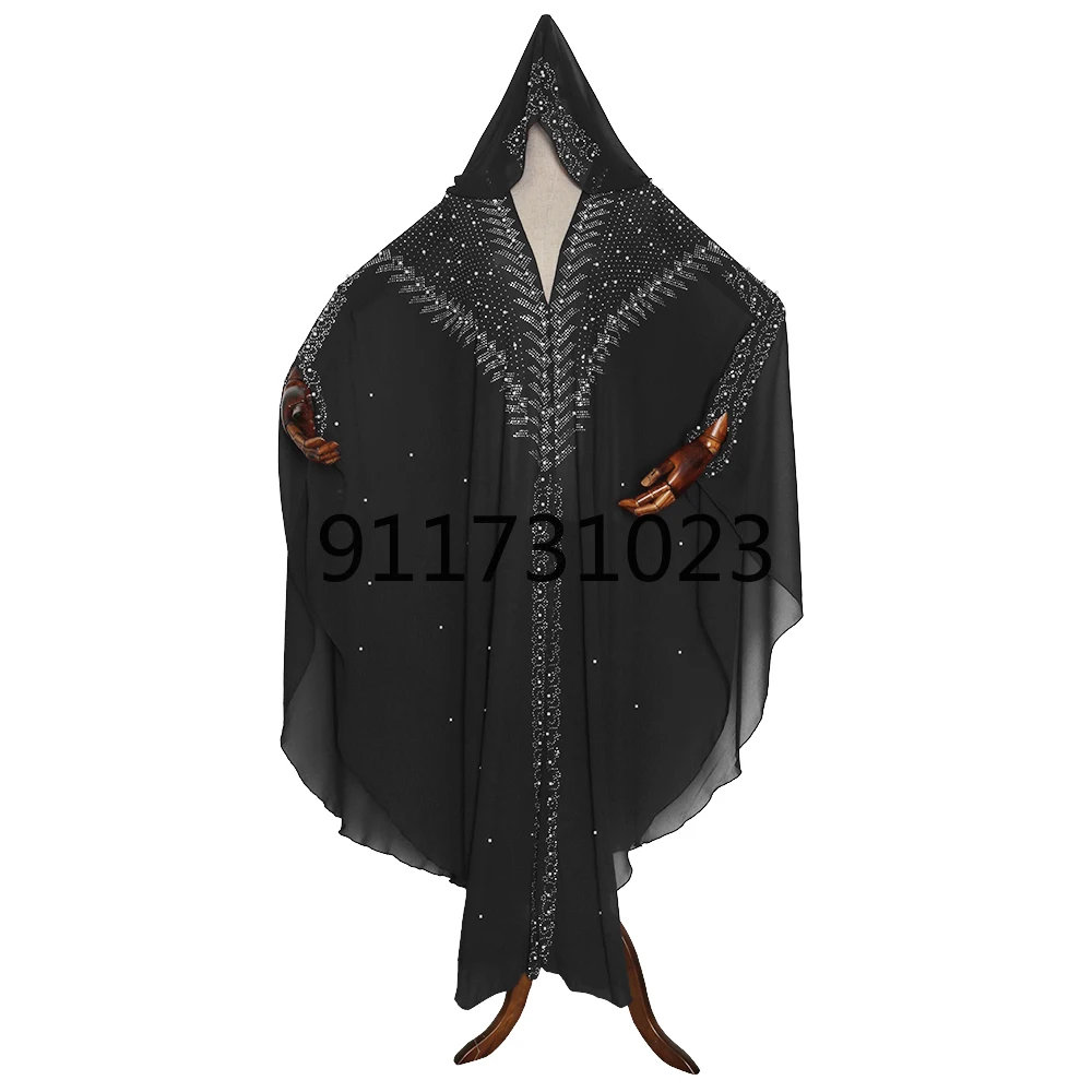 Женское шифоновое платье-кимоно с капюшоном | Тематическая одежда и униформа