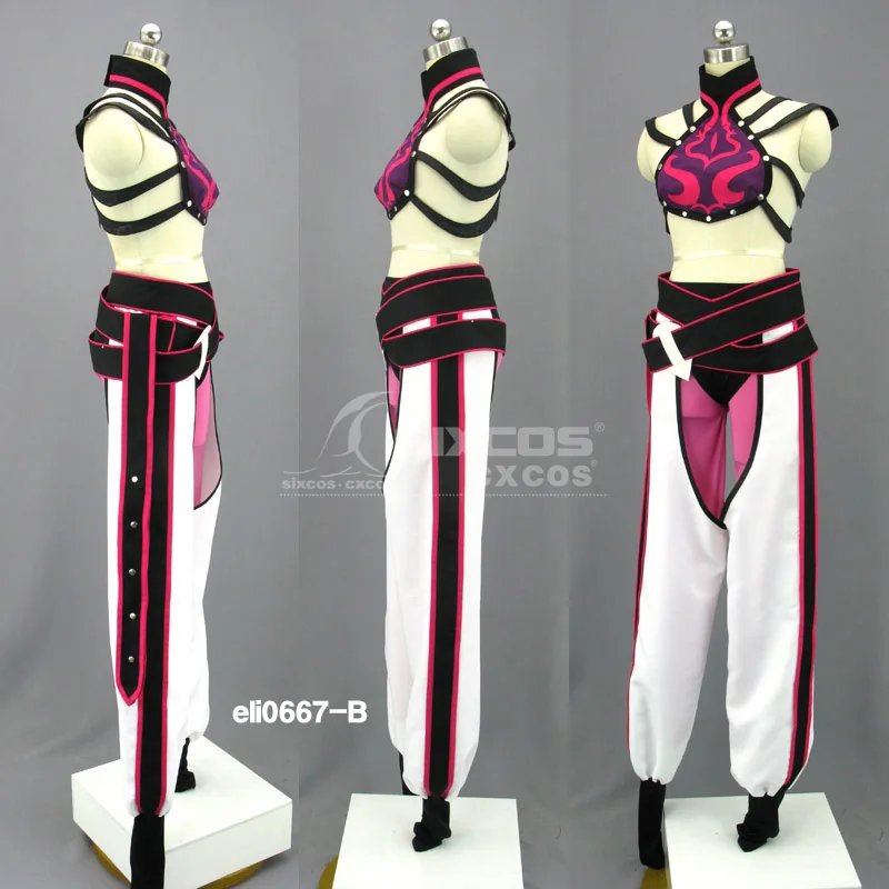 white pant version Игра уличный Боец Джури Хан Косплей Костюм модная боевая униформа костюм Хэллоуин/вечерние ролевые игры одежда на заказ-сделать любой размер - Цвет: white pant version