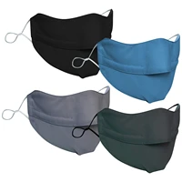 4pcs adult breathable face mask black 3d design anti dust anti fog mouthmask for wearing glasses unisex bandage facemask sale