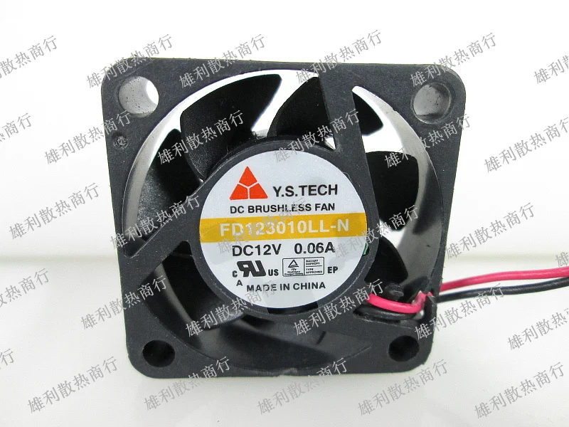 

Новый FD123010LL-N 12V 0.06A 3 см 3010 2 провода видео-телефон двери защиты электродвигателя Вентилятор охлаждения