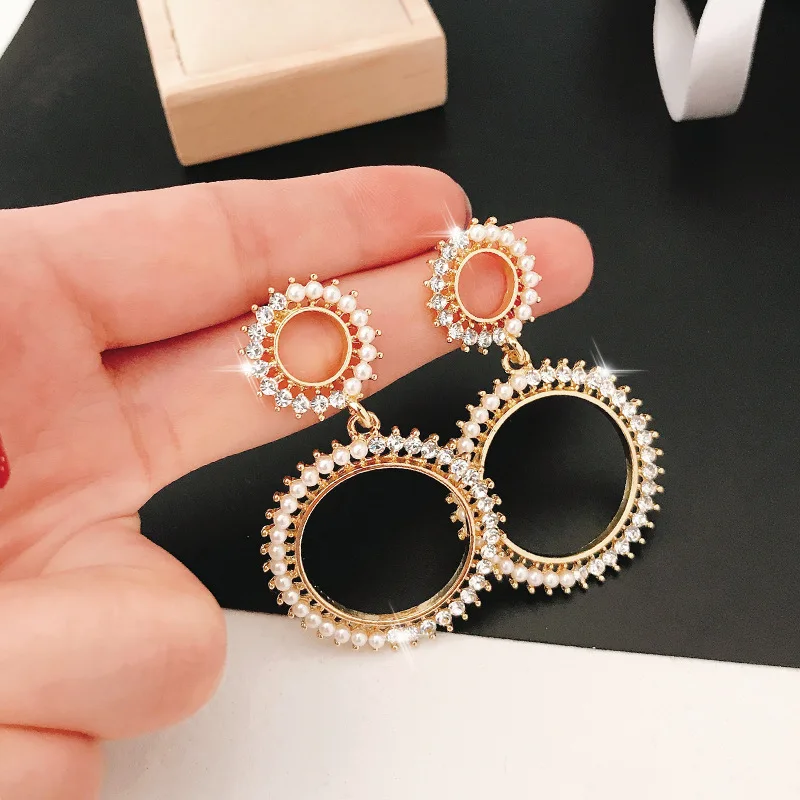 2019 Promotion Oorbellen Pendientes Mujer 925 Fashion Jewelry Earrings Crystal from Swarovskis Design Attractive Woman Charm | Украшения и
