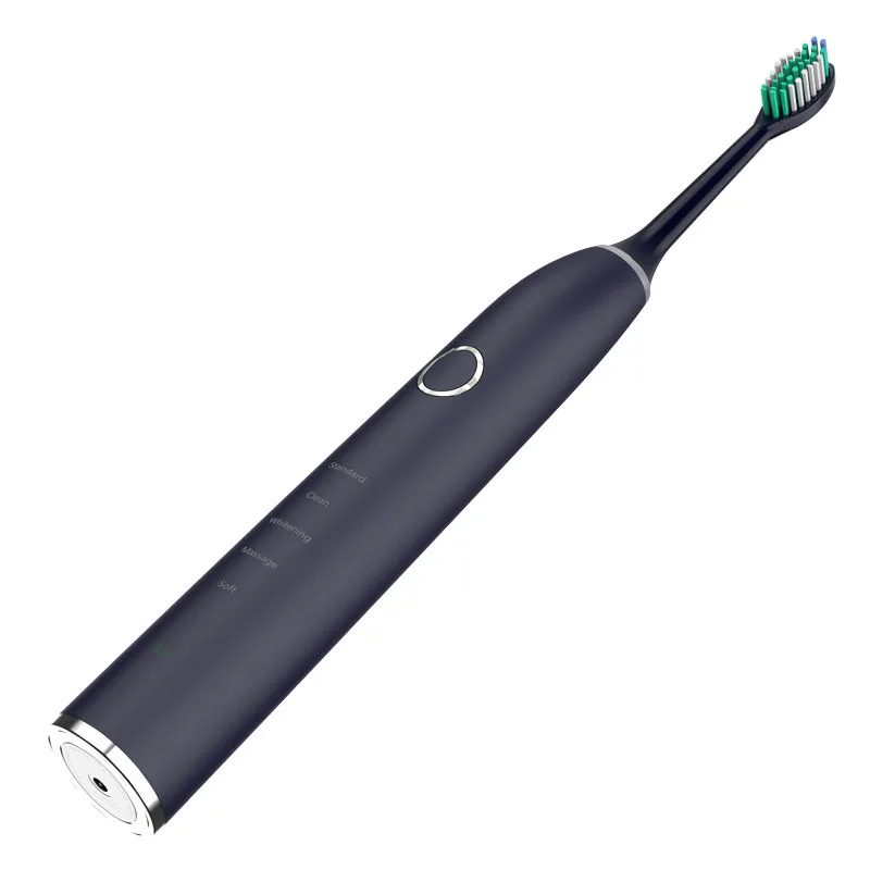 

Электрический Зубная щётка для взрослых с таймером кисти 25 режим USB Зарядное устройство Перезаряжаемые сменные головки зубных щеток Набор
