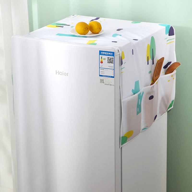 1pcs Pretty Waterproof Washing Machine Coat Dust Cover Fridge Model European Sun Dust Protection Case Home Accessories Household