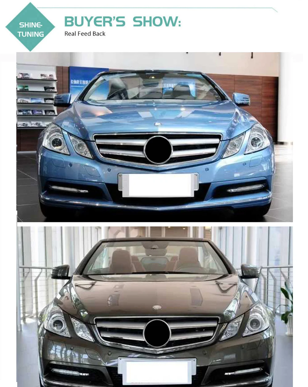 2010-2013 W207 C207 E купе Кабриолет A207 880 0283 A2078800283 решетка сетки E200 E300 E400 E500 без эмблемы