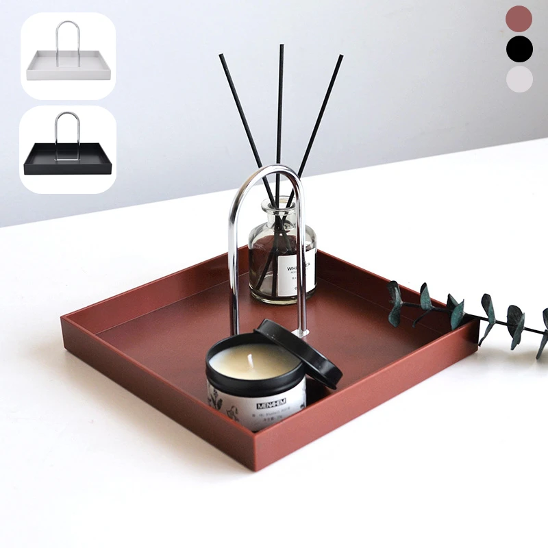 Настольный поднос в скандинавском стиле квадратные лотки для ювелирных изделий