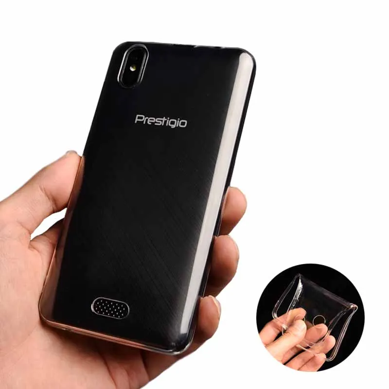 Прозрачный чехол для Prestigio Muze U3 LTE Мягкая силиконовая задняя крышка из ТПУ PSP3515DUO