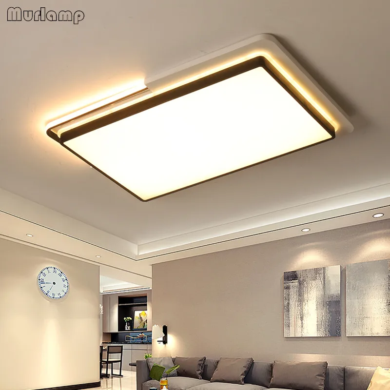 

Потолочный светильник Murlamp, современный минималистичный светодиодный светильник для спальни, гостиной, креативная личность, Круглый и квад...