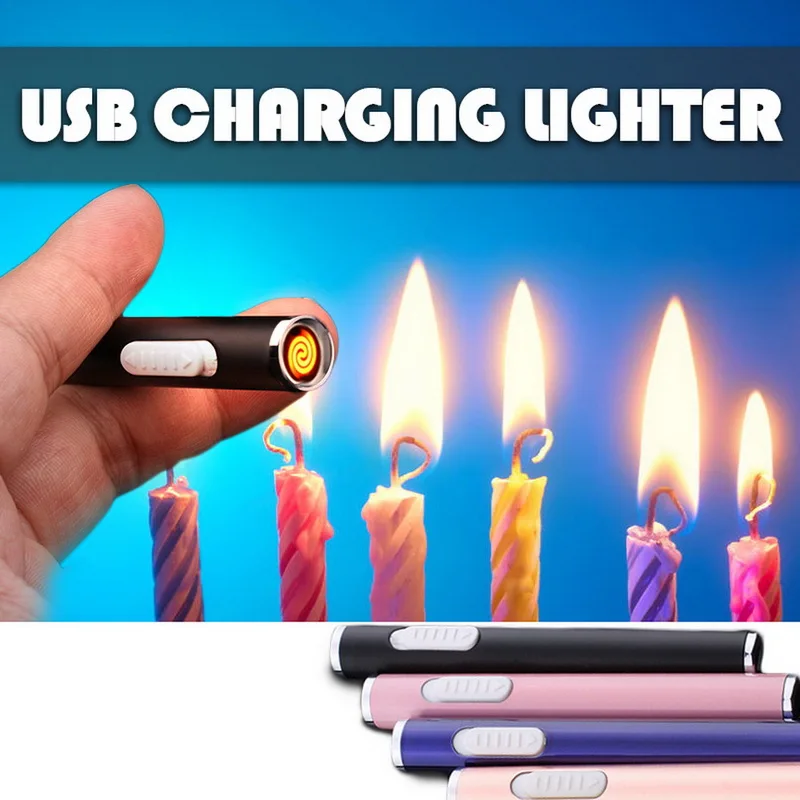 Креативная двухдуговая плазменная Зажигалка цилиндрическая электрическая