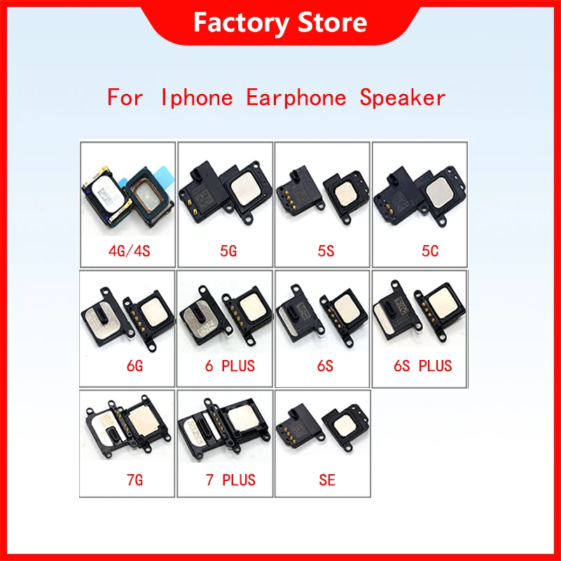 1 шт. натуральная наушник Динамик для iPhone5 5s SE 6 6S 7 8 плюс ухо наушники телефон