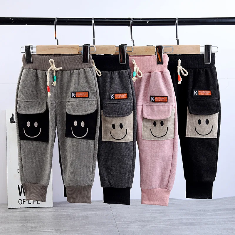 

Big Pocket Overalls Children's Pants Spring and Autumn New 2021 Boys and Girls Trendy Casual Sports Pants Casual Pants