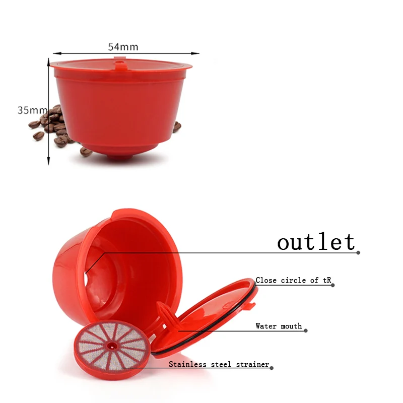 1 шт. многоразовые Кофе капсулы с фильтром для кофе фильтр Pod машина