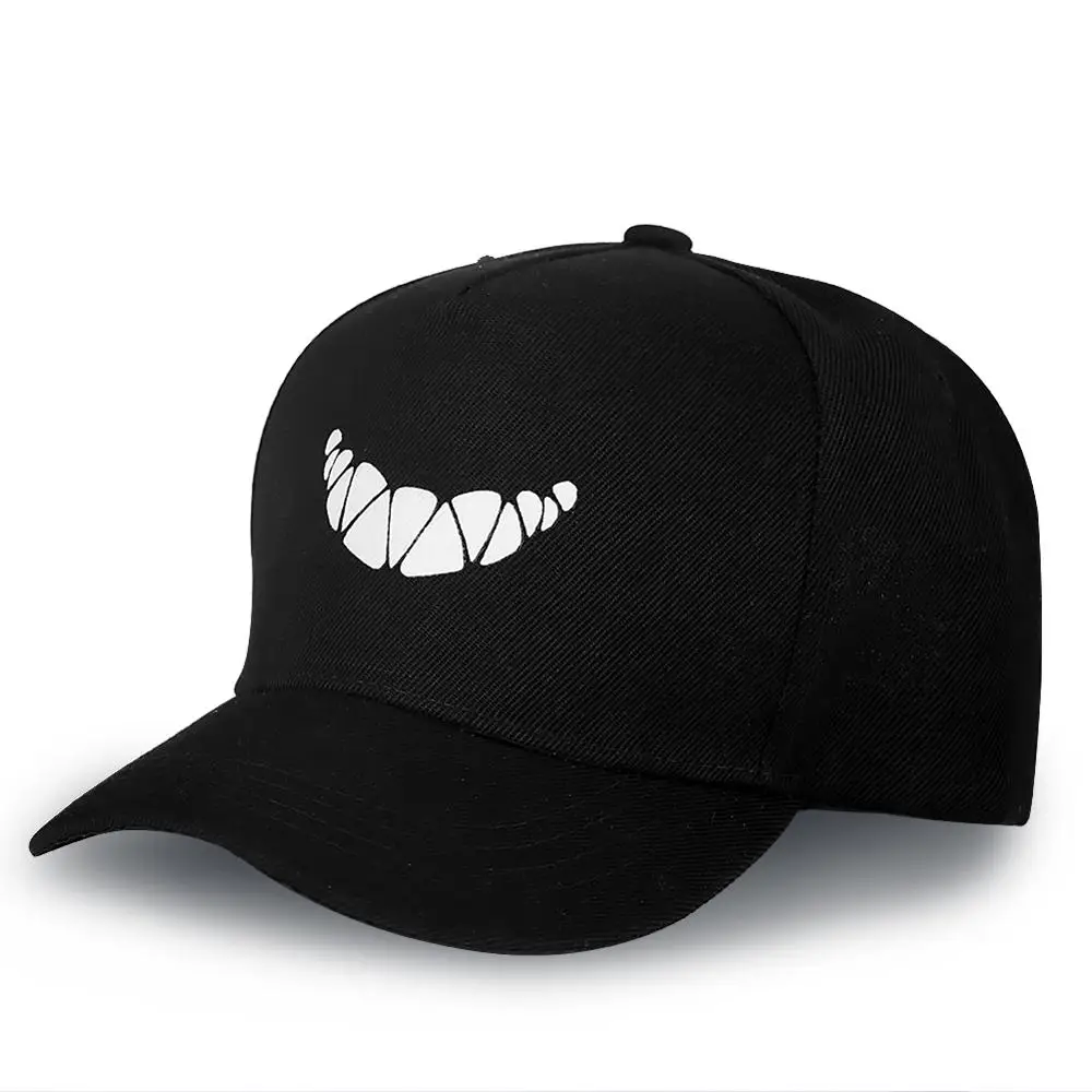 Мужские флуоресцентные бейсболки женские клыки Snapback шляпа светящаяся на