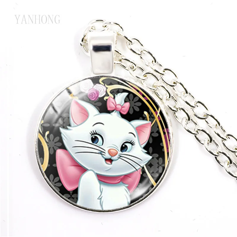 

Noble, 25 mm, glass shoes, necklace, fashion jewelry, lovely necklace, Marie Cat, animation, cartoon, women, men, children, gift
