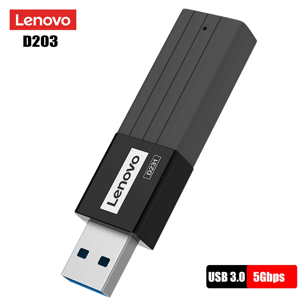Lenovo D231 USB3.0 устройство чтения карт памяти 5 Гбит/с TF/SD/двойной слот для адаптер