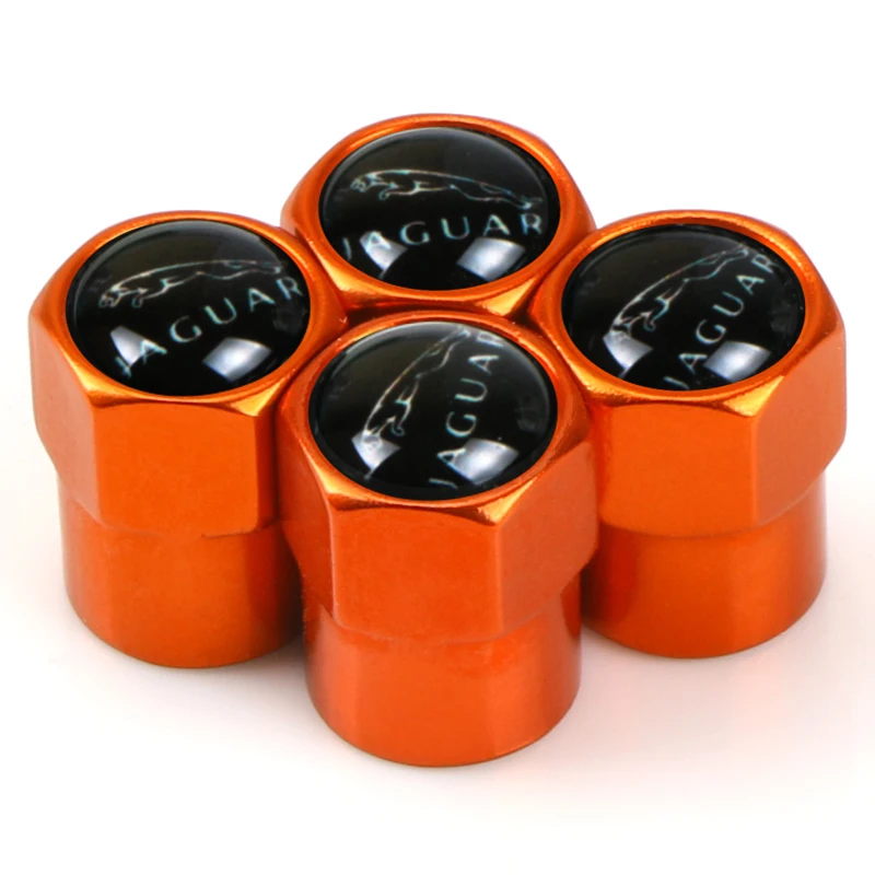 Цветные колпачки на клапан шины автомобиля 4 шт. чехлы штоки для Jaguar XE XF XJ F-Type F-Pace