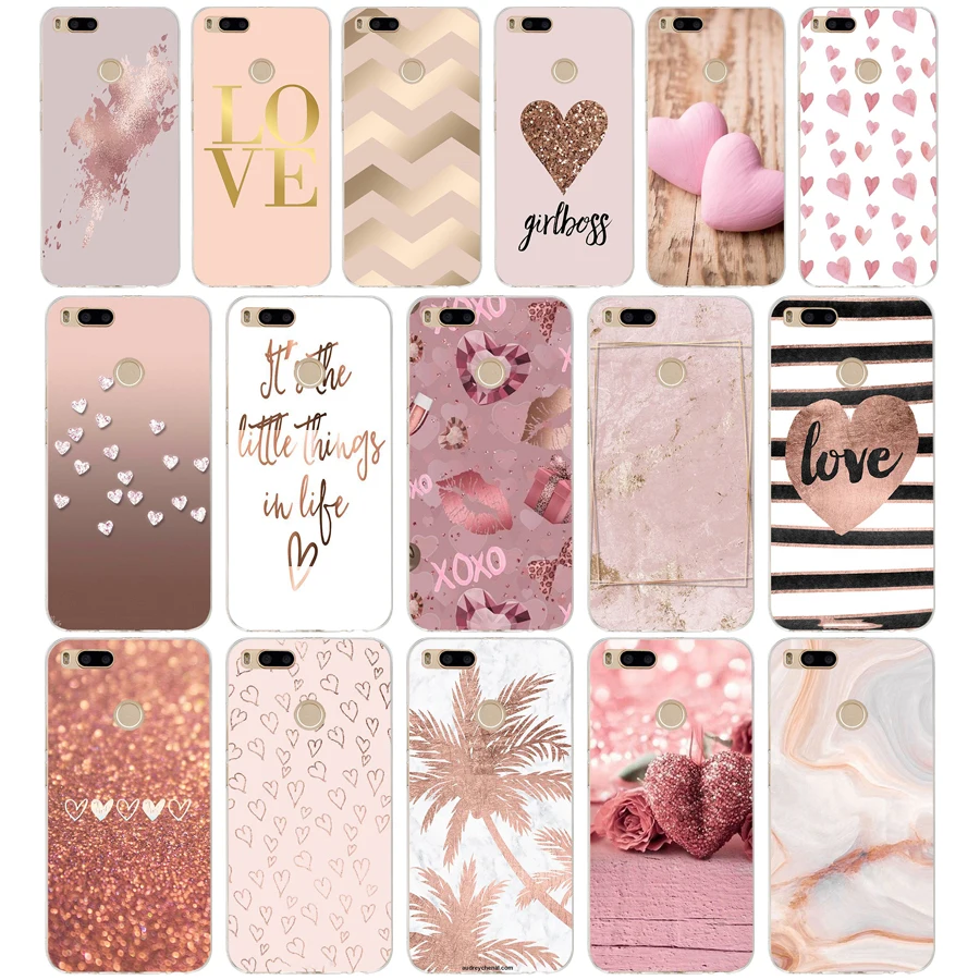 365FG золотой розовый сердечко Мягкий Силиконовый ТПУ чехол для телефона xiaomi redmi mi 8