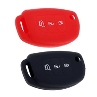6 colors optioanl 3 buttons anti slip flip remote key cover case for hyundai
