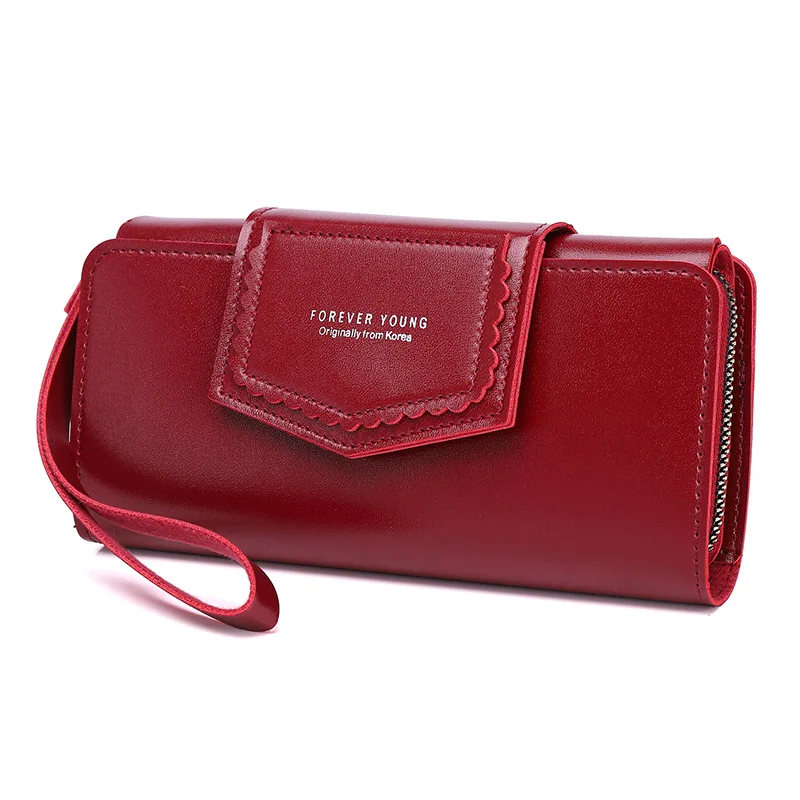 Women's Wallet Fashion Female Long Zipper Card Holder PU Leather Multi Card Mobile Phone Bag Ladies Clutch Coin Purse Money Bags