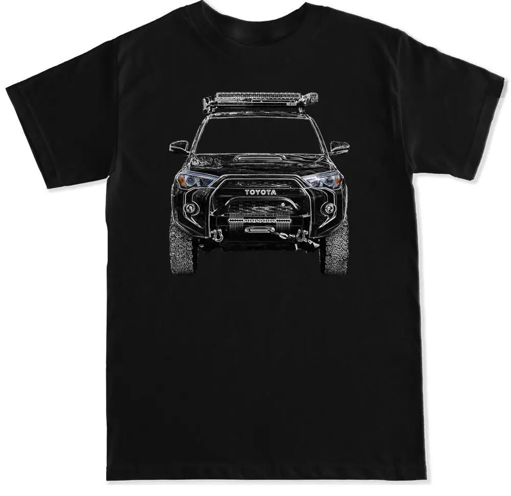 Новые 2019 для мужчин футболка модные 4 runner 4x4 багажник на крышу рок н слайдер подъем