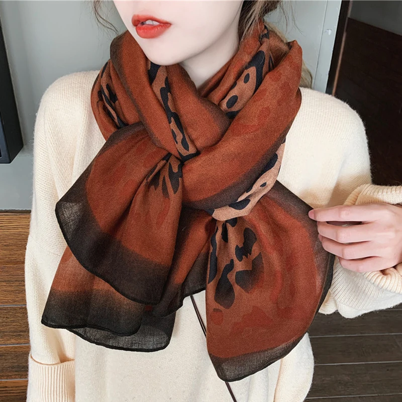 

2021 brand spring autumn winter women beach quality shawl viscose cotton scarf ladies fashion travel sunscreen scarf headscarf