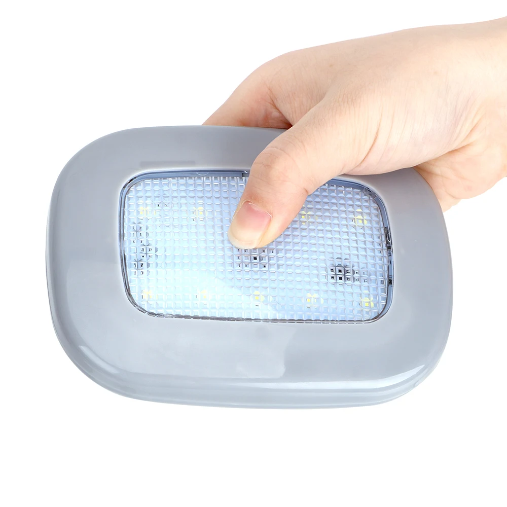LEEPEE 10 LED Vehicle Roof Ceiling Lamp Car Reading Light Magnet Dome White USB Charging Universal Auto Interior | Автомобили и