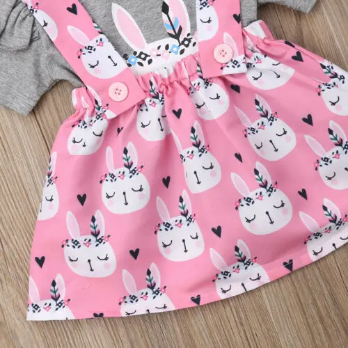 Новые модные детские нагрудники для новорожденных девочек топы с милым кроликом