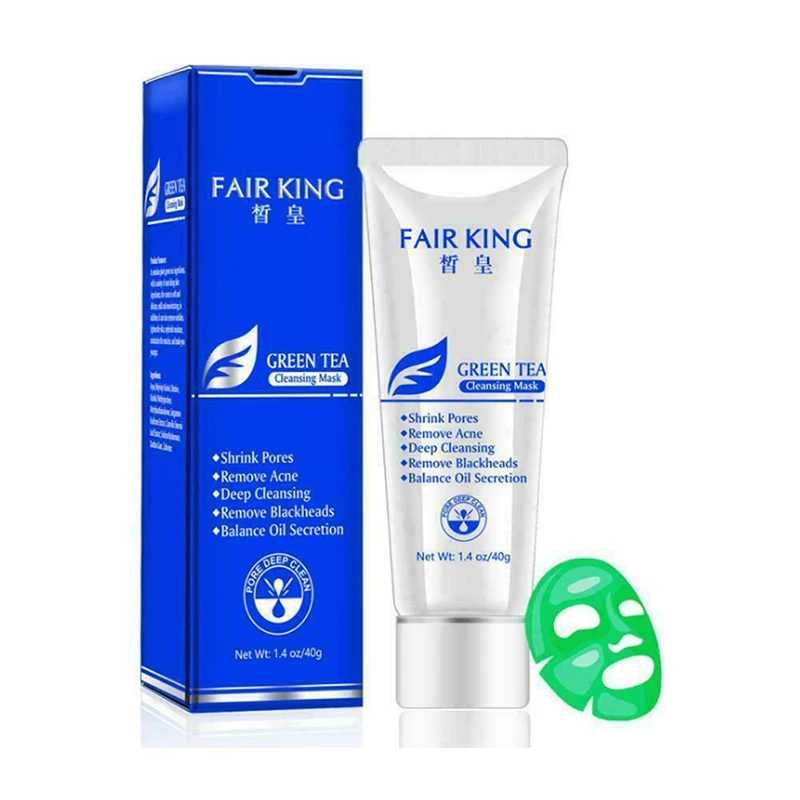 

40g Green Tea Peel Off Face Mask Remove Blackhead Deep Pore Cleansing Shrink Pores Oil Balance Acne Remover