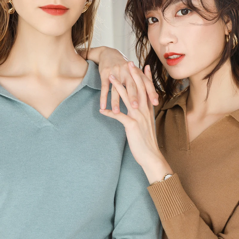adohon 2019 woman winter 100% Cashmere sweaters and autumn knitted Pullovers High Quality Warm Female thickening Turn-down neck | Женская