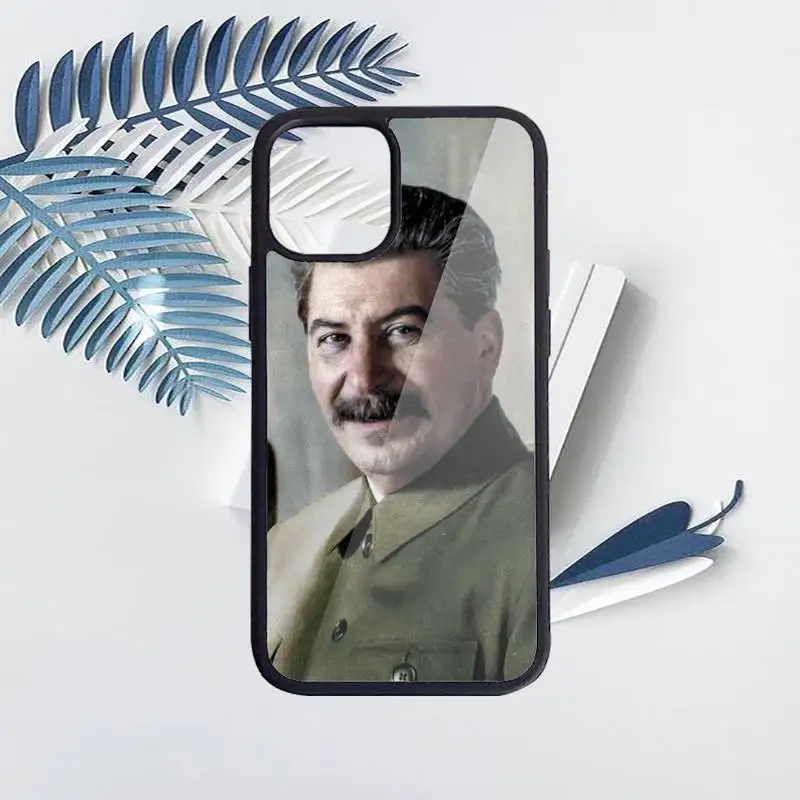 

Stalin Russian Commander Phone Cases PC for iPhone 11 12 pro XS MAX 8 7 6 6S Plus X 5S SE 2020 XR Luxury brand shell funda