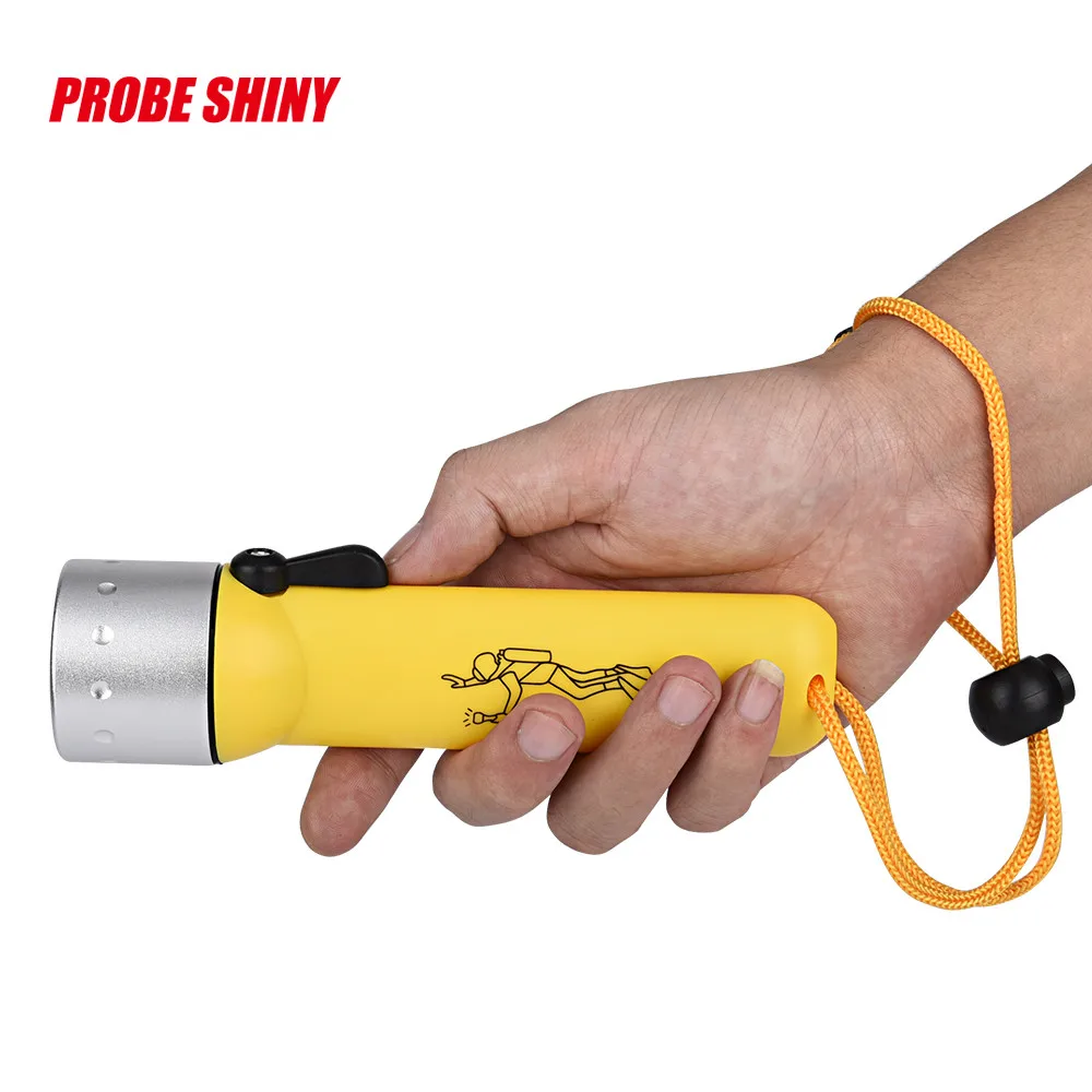

New Super Bright LED Flashlight Underwater 1200LM XM-LT6 LED Diving Flashlight Torch Lamp Light Plastic Waterproof Drop Shipping