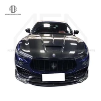 real dry wet carbon fiber hood engine cover for maserati levante bonnet cap ms style auto accessories