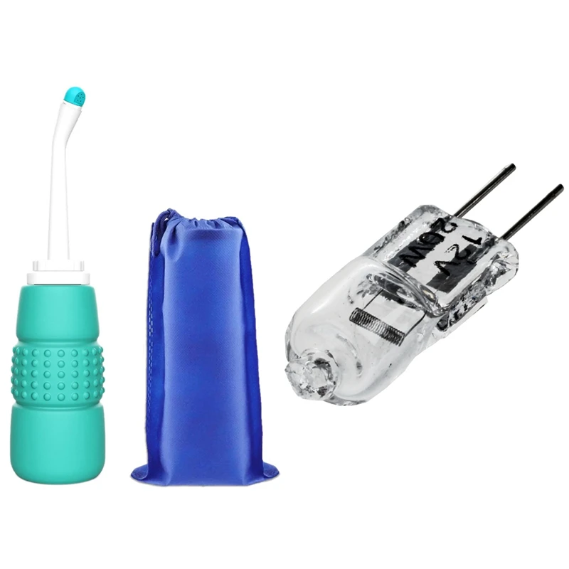 

20 Pcs G4 Halogen Light Lamp Lighting 20W Warm White & 1 Set Upgraded 350Ml Portable Travel Handheld Bidet Sprayer