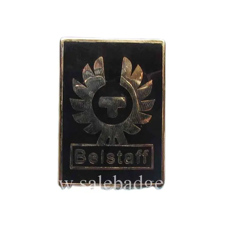 Сделать металлический логотип компании Черная Эмаль золотое покрытие значок