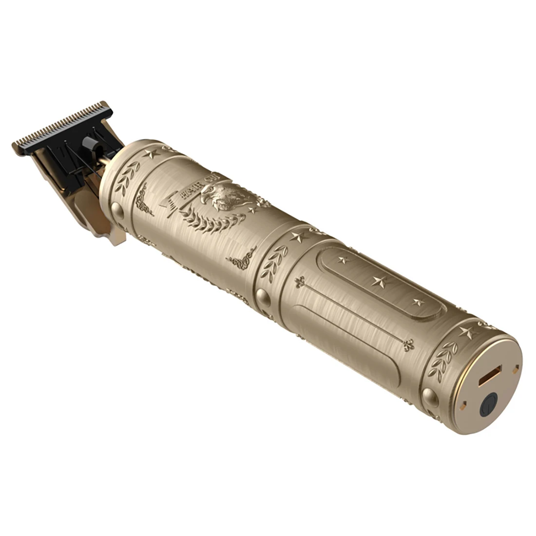 

USB Rechargeable Cordless T Clippers Electric Hair Trimmer Men Children Hairstyle Carving Baldheaded 0Mm Barber Haircuts Machine