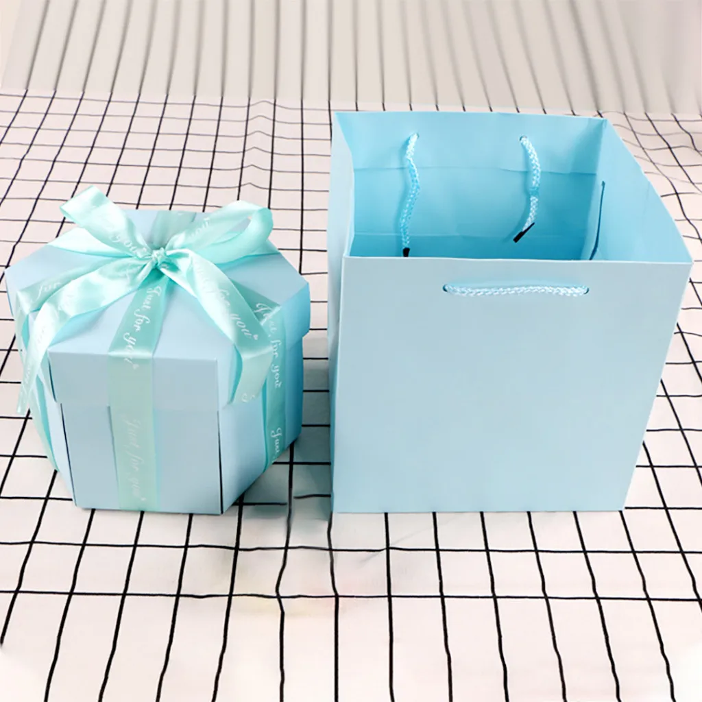 Creative Photo Album Handmade Hexagonal Explosion Gift Bomb Box For Family Friends Scrapbook Lovers Gifts DIY Albums | Дом и сад