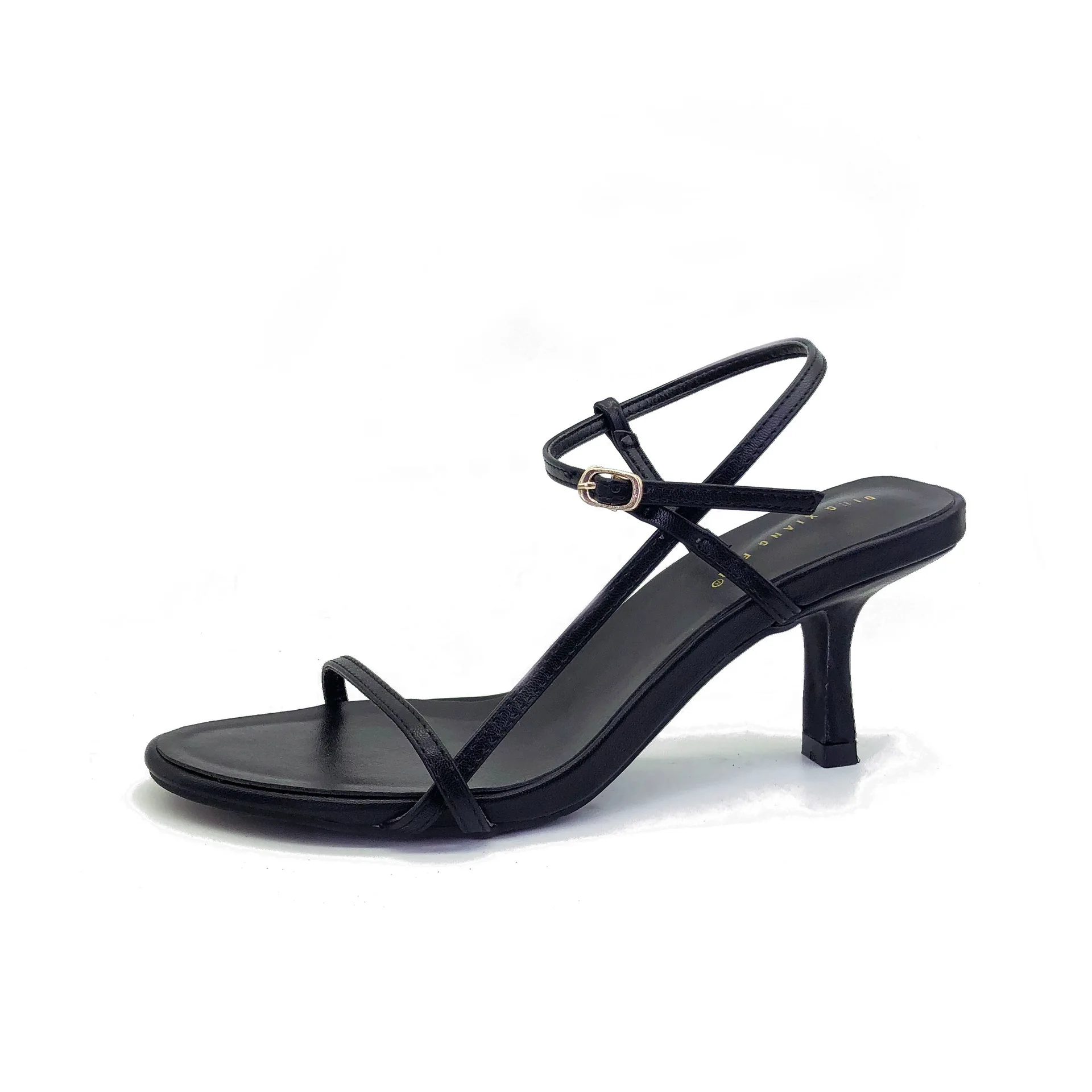 

Factory Wholesale Sexy Ladies Leopard Sandals Stylish PVC Heels Clear Transparent Shoes Women Open Pointed Toe High Heel Mules